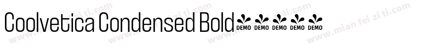 Coolvetica Condensed Bold字体转换